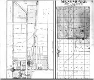 Menomonee, Sobieski, Abrams, Wallschlaeger & Woog's 1st Sub - Above, Oconto County 1912 Microfilm